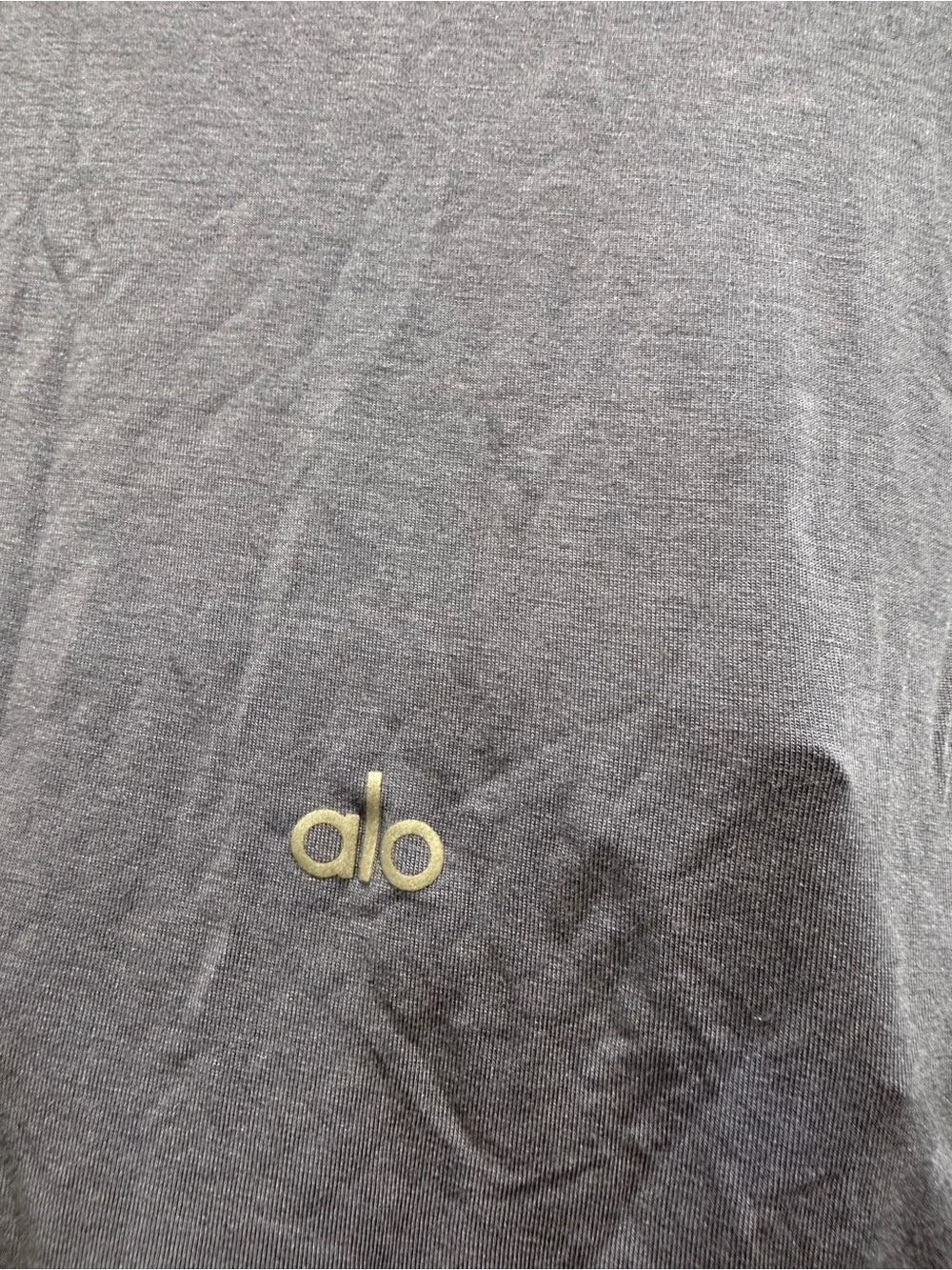 Alo Yoga Foundation Short Sleeve Tee Shirt Slate Blue Modal Jersey XS